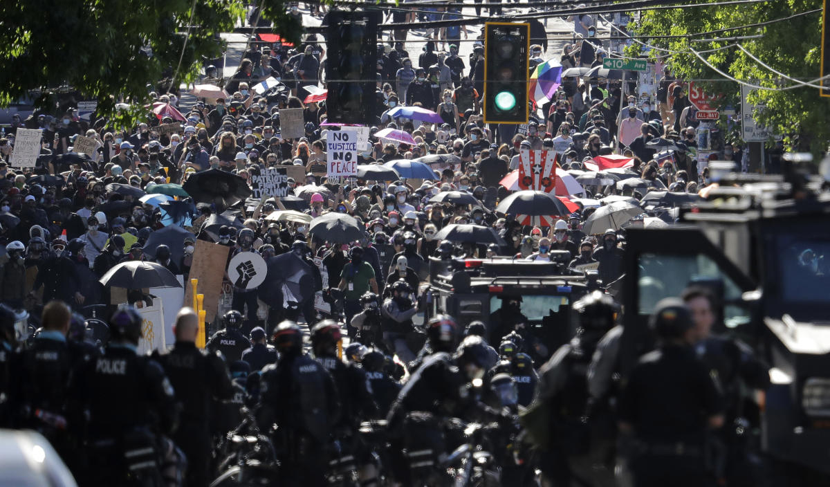 Photos: Violence Subsides After Feds Exit Portland Protests